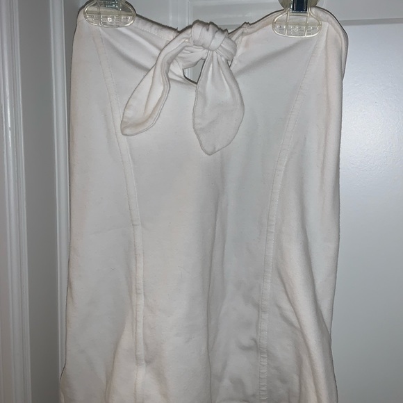 White tie in front tube top - Picture 1 of 2